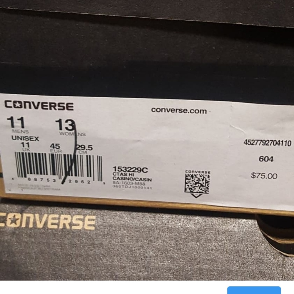 CONVERSE CHUCK TAYLOR PATENT CASINO UNISEX - Picture 6 of 7